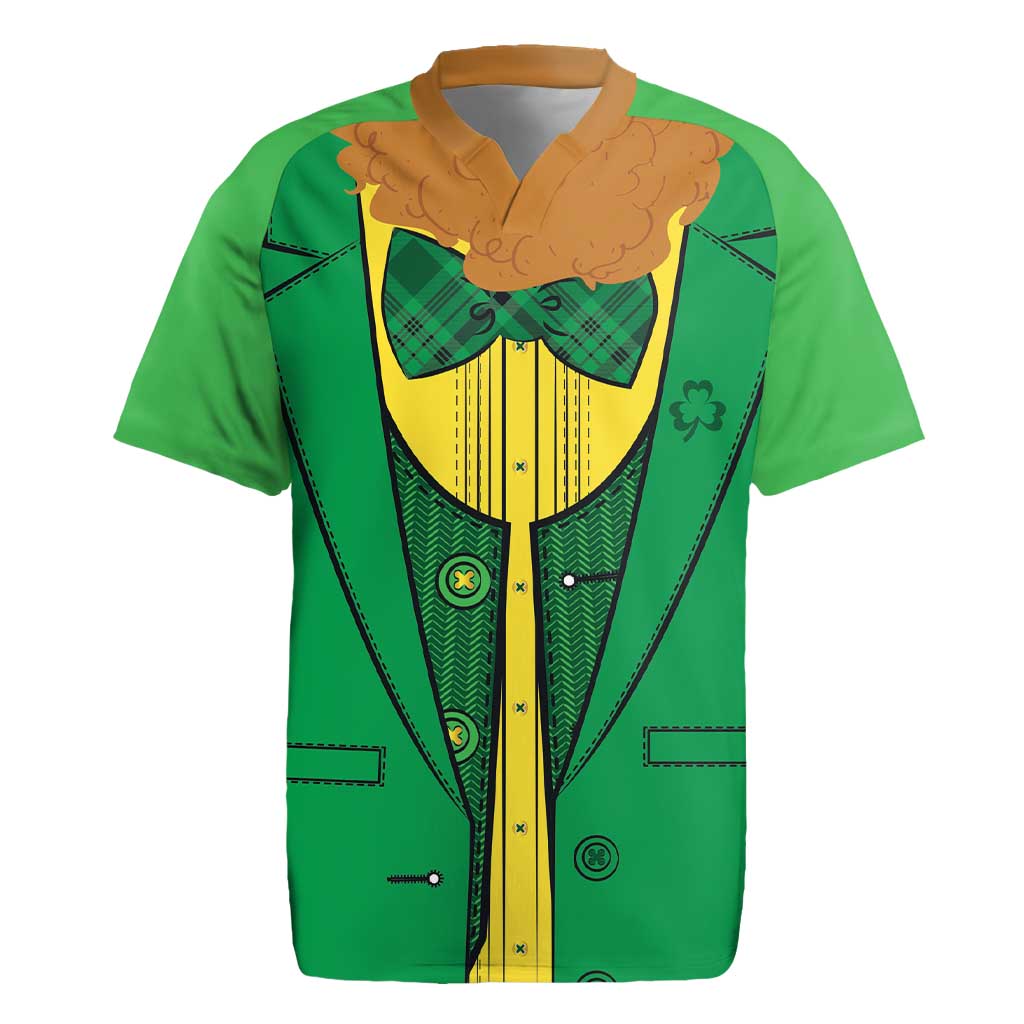 St.Patrick Leprechaun Inspired Funny Rugby Jersey - Wonder Print Shop