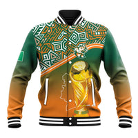 Ivory Coast Football Tribal Patterns Baseball Jacket WC2026 - Wonder Print Shop