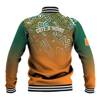Ivory Coast Football Tribal Patterns Baseball Jacket WC2026 - Wonder Print Shop