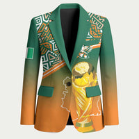 Ivory Coast Football Tribal Patterns Blazer WC2026 - Wonder Print Shop