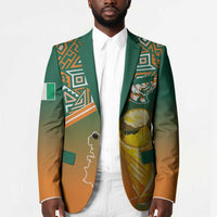 Ivory Coast Football Tribal Patterns Blazer WC2026 - Wonder Print Shop