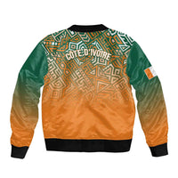 Ivory Coast Football Tribal Patterns Bomber Jacket WC2026 - Wonder Print Shop