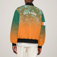 Ivory Coast Football Tribal Patterns Bomber Jacket WC2026 - Wonder Print Shop