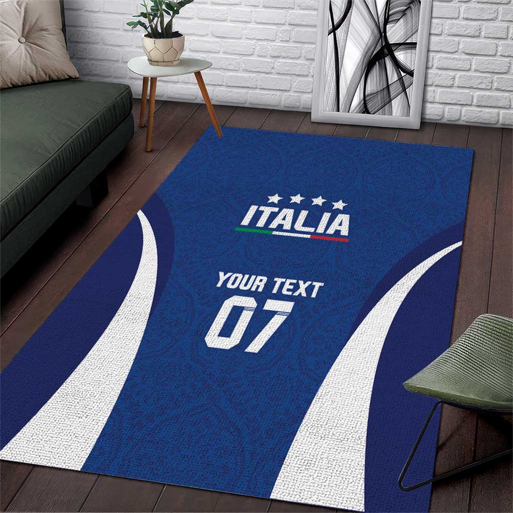 Italy Football 2024 Custom Area Rug Gli Azzurri - Renaissance Inspired LT7 - Wonder Print Shop