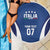 Italy Football 2024 Custom Beach Blanket Gli Azzurri - Renaissance Inspired LT7 - Wonder Print Shop