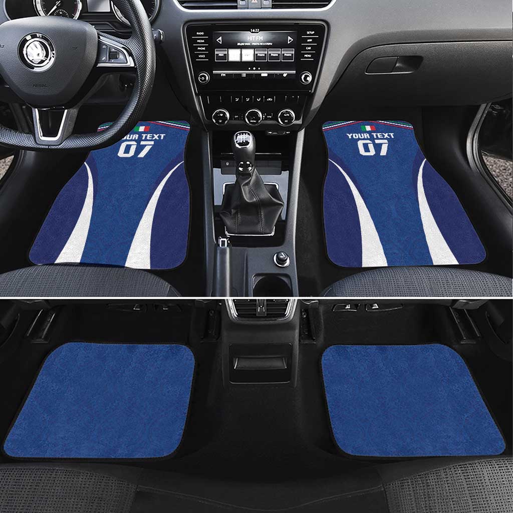 Italy Football 2024 Custom Car Mats Gli Azzurri - Renaissance Inspired LT7 - Wonder Print Shop