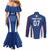 Italy Football 2024 Custom Couples Matching Mermaid Dress and Long Sleeve Button Shirt Gli Azzurri - Renaissance Inspired