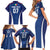 Italy Football 2024 Custom Family Matching Short Sleeve Bodycon Dress and Hawaiian Shirt Gli Azzurri - Renaissance Inspired - Wonder Print Shop