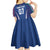 Italy Football 2024 Custom Kid Short Sleeve Dress Gli Azzurri - Renaissance Inspired - Wonder Print Shop