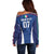 Italy Football 2024 Custom Off Shoulder Sweater Gli Azzurri - Renaissance Inspired - Wonder Print Shop