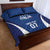 Italy Football 2024 Custom Quilt Bed Set Gli Azzurri - Renaissance Inspired - Wonder Print Shop