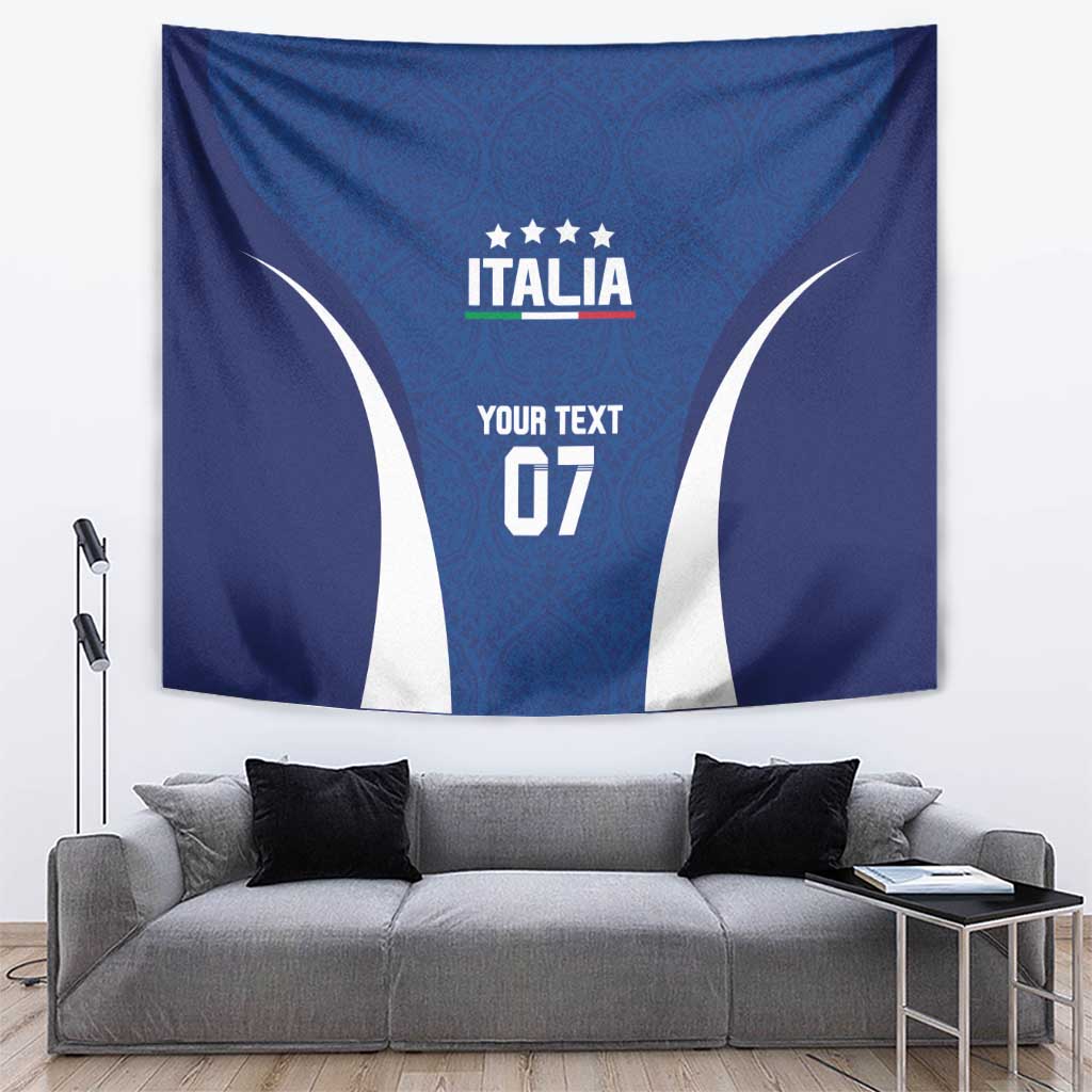 Italy Football 2024 Custom Tapestry Gli Azzurri - Renaissance Inspired