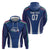 Italy Football 2024 Custom Zip Hoodie Gli Azzurri - Renaissance Inspired