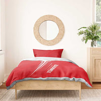 Red Turkey football bedding set with white crescent-star graphic and TURKIYE text