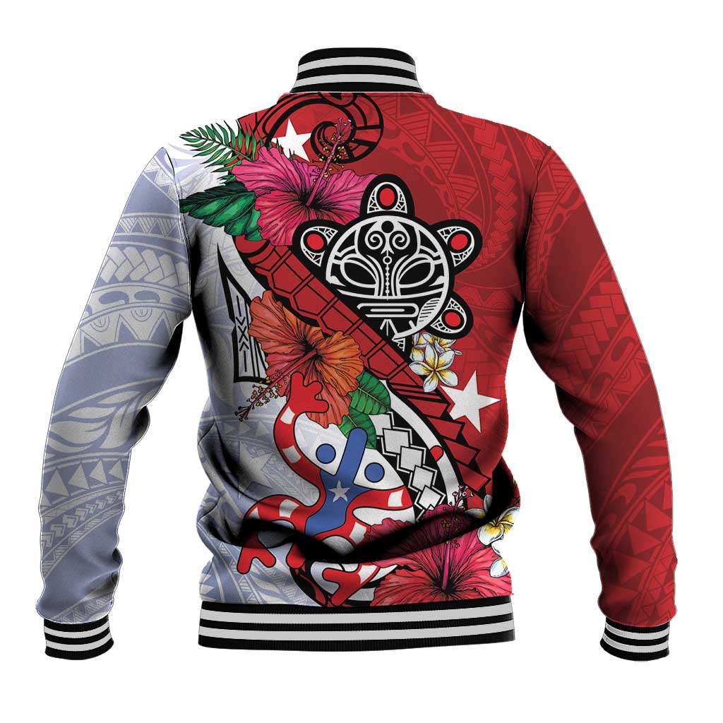 Puerto Rico Boricua Baseball Jacket Taino - Polynesia Tribal Mix - Wonder Print Shop