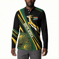 South Africa Bokke Modern Simple Motifs Button Sweatshirt