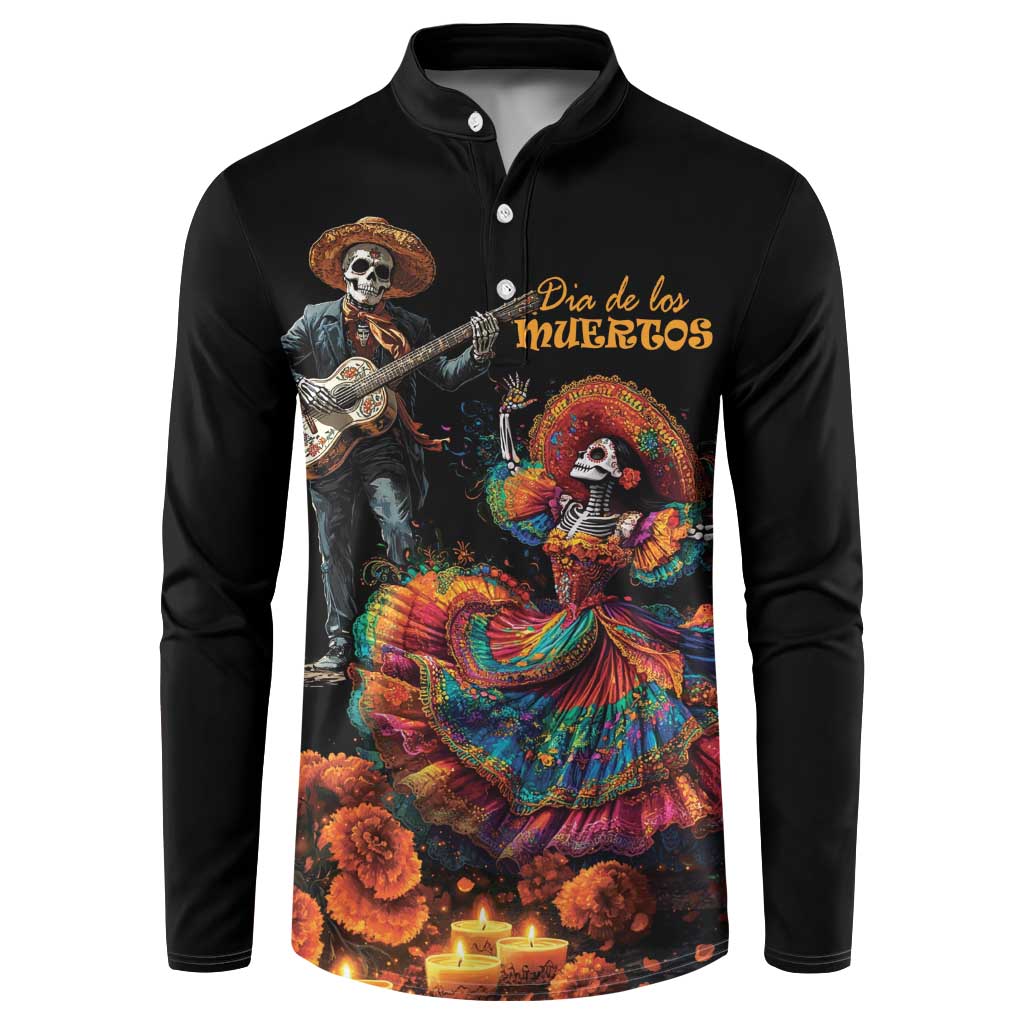 Mexico Dia de los Muertos Button Sweatshirt La Calavera Catrina LT7 - Wonder Print Shop