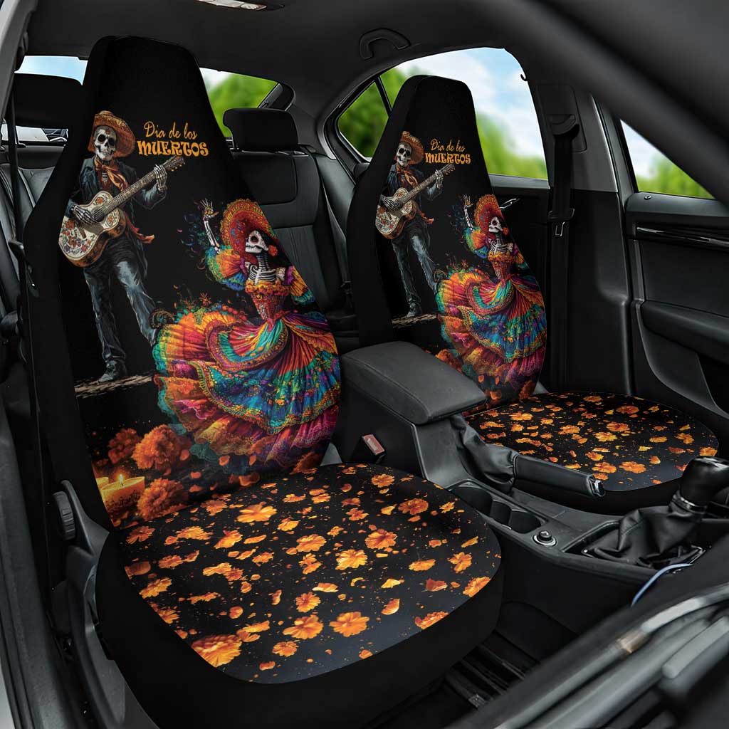 Mexico Dia de los Muertos Car Seat Cover La Calavera Catrina