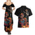 Mexico Dia de los Muertos Couples Matching Summer Maxi Dress and Hawaiian Shirt La Calavera Catrina