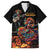 Mexico Dia de los Muertos Family Matching Off The Shoulder Long Sleeve Dress and Hawaiian Shirt La Calavera Catrina