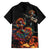 Mexico Dia de los Muertos Family Matching Off The Shoulder Long Sleeve Dress and Hawaiian Shirt La Calavera Catrina