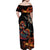 Mexico Dia de los Muertos Family Matching Off Shoulder Maxi Dress and Hawaiian Shirt La Calavera Catrina