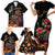 Mexico Dia de los Muertos Family Matching Short Sleeve Bodycon Dress and Hawaiian Shirt La Calavera Catrina