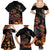 Mexico Dia de los Muertos Family Matching Summer Maxi Dress and Hawaiian Shirt La Calavera Catrina