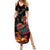 Mexico Dia de los Muertos Family Matching Summer Maxi Dress and Hawaiian Shirt La Calavera Catrina