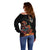 Mexico Dia de los Muertos Off Shoulder Sweater La Calavera Catrina - Wonder Print Shop