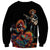 Mexico Dia de los Muertos Sweatshirt La Calavera Catrina