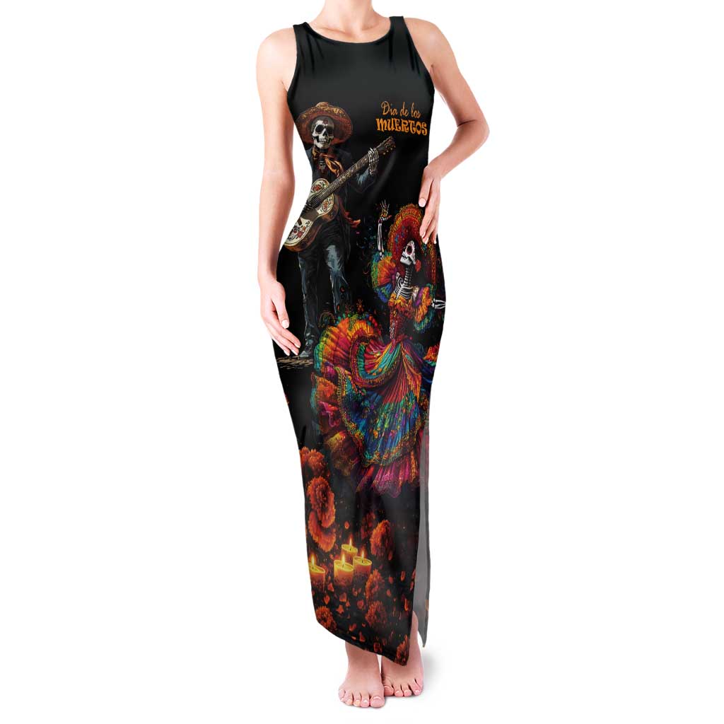 Mexico Dia de los Muertos Tank Maxi Dress La Calavera Catrina