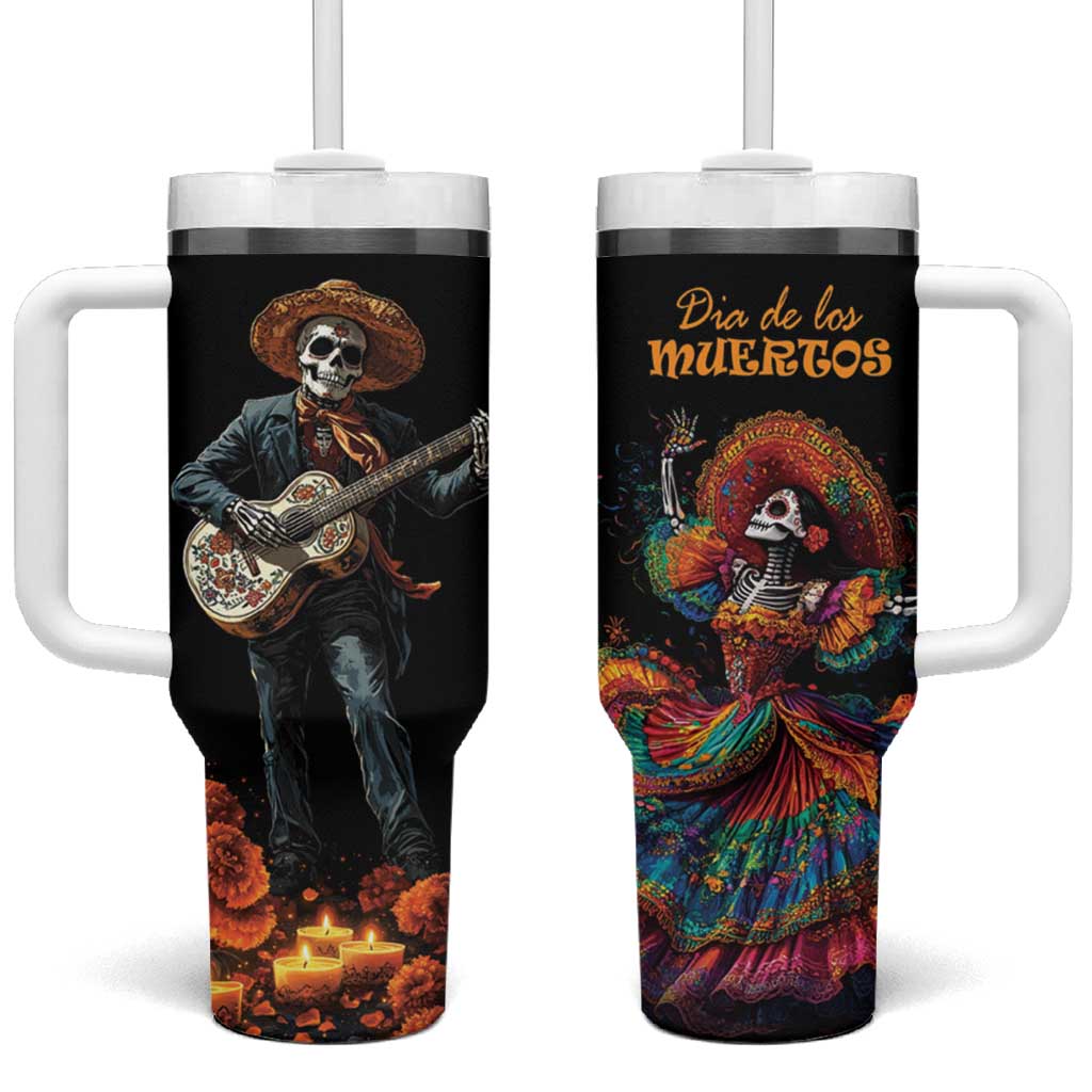 Mexico Dia de los Muertos Tumbler With Handle La Calavera Catrina