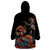 Mexico Dia de los Muertos Wearable Blanket Hoodie La Calavera Catrina