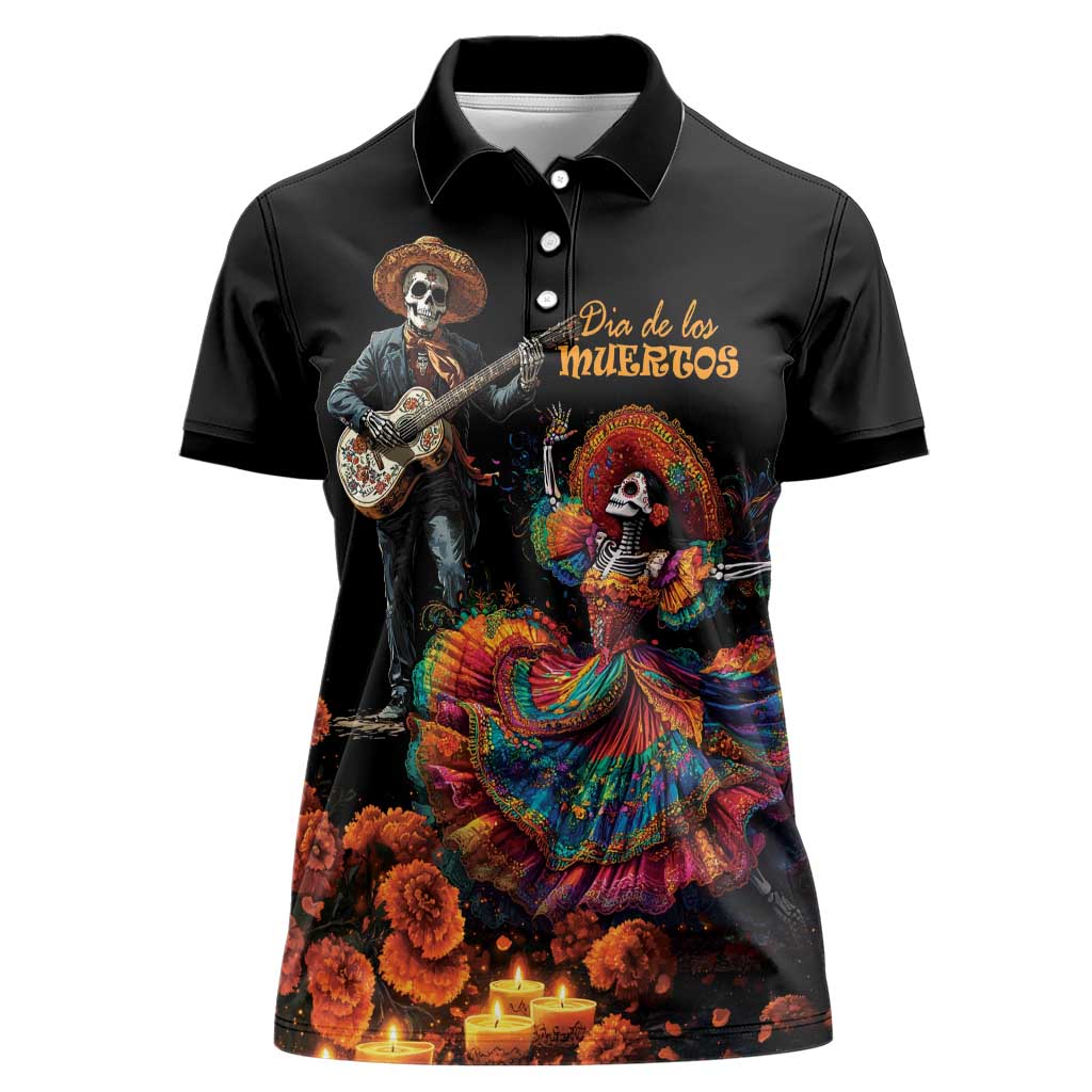 Mexico Dia de los Muertos Women Polo Shirt La Calavera Catrina