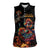 Mexico Dia de los Muertos Women Sleeveless Polo Shirt La Calavera Catrina