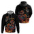 Mexico Dia de los Muertos Zip Hoodie La Calavera Catrina