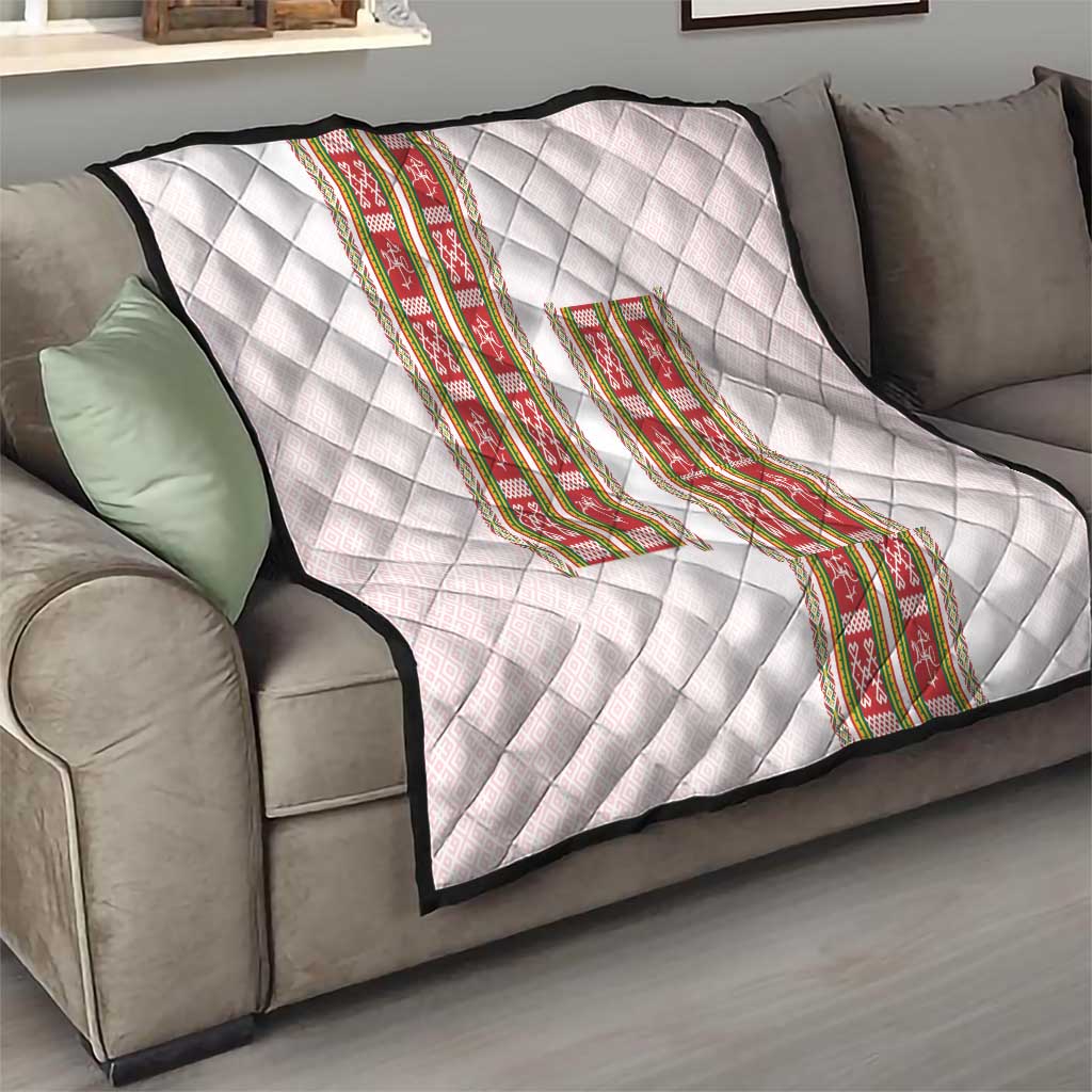 Lithuania Folk Pattern Vytis Motif Quilt