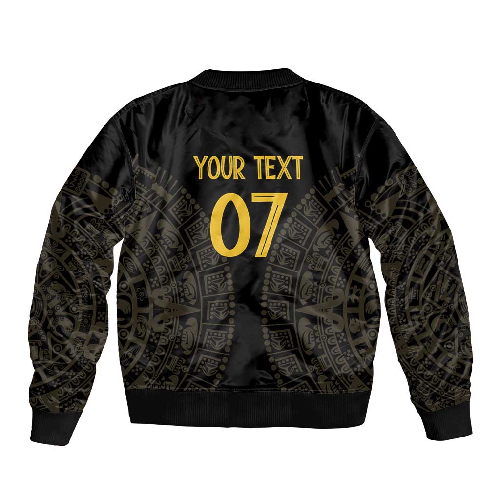 Mexico Football Custom Bomber Jacket Viva Mexicana Aztec Inspired