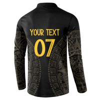Mexico Football Custom Button Sweatshirt Viva Mexicana Aztec Inspired