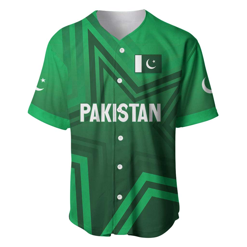 Pakistan Cricket World Cup 2024 Baseball Jersey Star Jersey Inspired LT7 - Wonder Print Shop