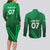 Pakistan Cricket World Cup 2024 Couples Matching Long Sleeve Bodycon Dress and Long Sleeve Button Shirt Star Jersey Inspired LT7 - Wonder Print Shop