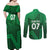 Pakistan Cricket World Cup 2024 Couples Matching Off Shoulder Maxi Dress and Long Sleeve Button Shirt Star Jersey Inspired LT7 - Wonder Print Shop