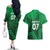 Pakistan Cricket World Cup 2024 Couples Matching Off The Shoulder Long Sleeve Dress and Hawaiian Shirt Star Jersey Inspired LT7 - Wonder Print Shop