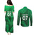 Pakistan Cricket World Cup 2024 Couples Matching Puletasi and Long Sleeve Button Shirt Star Jersey Inspired LT7 - Wonder Print Shop