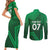 Pakistan Cricket World Cup 2024 Couples Matching Short Sleeve Bodycon Dress and Long Sleeve Button Shirt Star Jersey Inspired LT7 - Wonder Print Shop