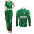 Pakistan Cricket World Cup 2024 Couples Matching Tank Maxi Dress and Long Sleeve Button Shirt Star Jersey Inspired LT7 - Wonder Print Shop