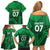 Pakistan Cricket World Cup 2024 Family Matching Off Shoulder Short Dress and Hawaiian Shirt Star Jersey Inspired LT7 - Wonder Print Shop