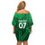 Pakistan Cricket World Cup 2024 Family Matching Off Shoulder Short Dress and Hawaiian Shirt Star Jersey Inspired LT7 - Wonder Print Shop