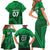 Pakistan Cricket World Cup 2024 Family Matching Short Sleeve Bodycon Dress and Hawaiian Shirt Star Jersey Inspired - Wonder Print Shop